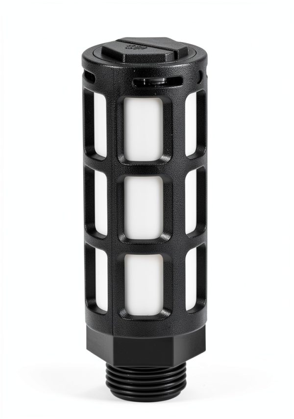 Plastic Pneumatic Muffler 1/2 PT Black by uxcell - 4 Pack-1