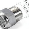 Exhaust Muffler NPT1/8 Stainless Steel uxcell Pneumatic Air Breather-2