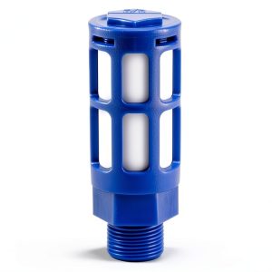 Plastic Pneumatic Muffler 3/8 PT Blue - uxcell 3 Pack PU Silencer-0
