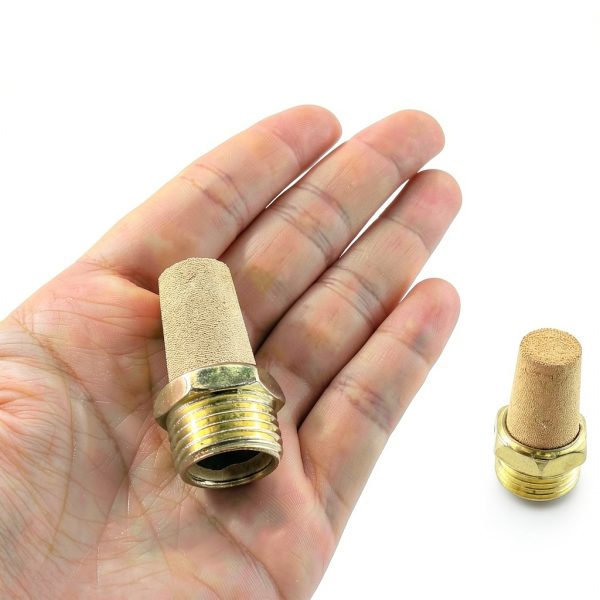 Air Pneumatic Muffler DGZZI 1/2Inch Brass Exhaust Silencer Set 2PCS-4