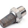 uxcell Exhaust Muffler PT 1/4 Male Thread Stainless Steel Breather-2
