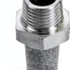 uxcell Exhaust Muffler PT 1/4 Male Thread Stainless Steel Breather-1