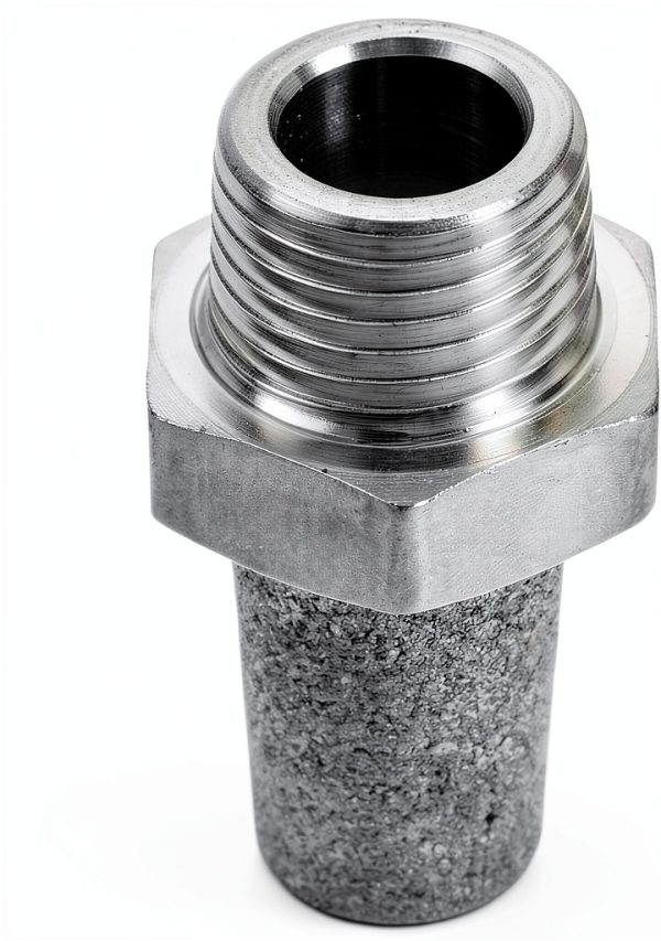 uxcell Exhaust Muffler PT 1/4 Male Thread Stainless Steel Breather-1