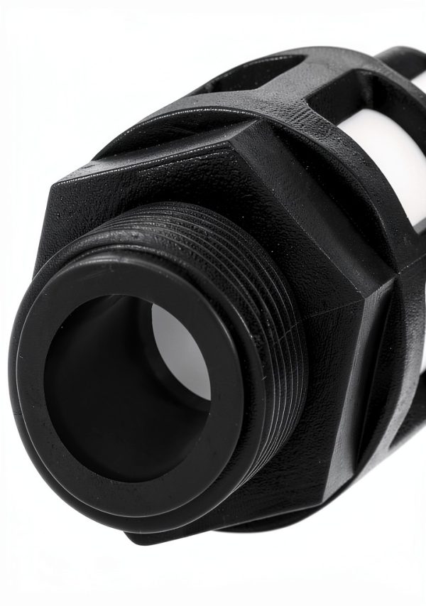 Plastic Pneumatic Muffler 1/2 PT Black by uxcell - 4 Pack-2