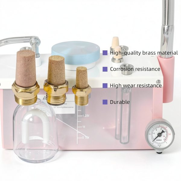 Pneumatic Brass Exhaust Muffler QDAOYU Aluminum Bronze Core NPT-2