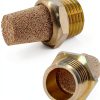Air Pneumatic Mufflers Brass Silencer Jiozermi 1/4 & 1/8 NPT Male-4