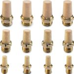 Pneumatic Brass Exhaust Muffler QDAOYU Aluminum Bronze Core NPT-0