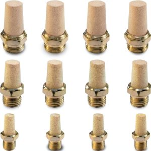 Pneumatic Brass Exhaust Muffler QDAOYU Aluminum Bronze Core NPT-0