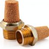 Air Pneumatic Mufflers Brass Silencer Jiozermi 1/4 & 1/8 NPT Male-1