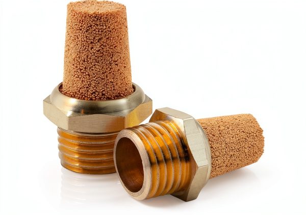 Air Pneumatic Mufflers Brass Silencer Jiozermi 1/4 & 1/8 NPT Male-1