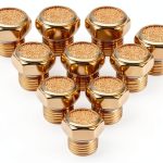 Air Pneumatic Muffler 10-piece PHITUODA Brass Silencer 1-8 NPT Flat-0