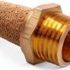 Air Pneumatic Mufflers Brass Silencer Jiozermi 1/4 & 1/8 NPT Male-3