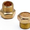 Air Pneumatic Muffler 10-piece PHITUODA Brass Silencer 1-8 NPT Flat-3
